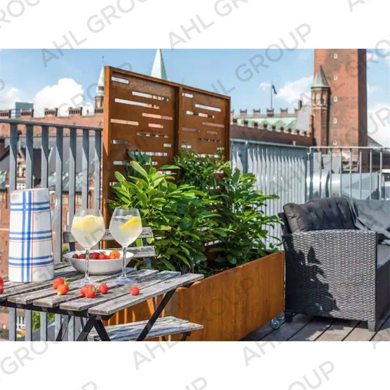 European Style Corten Steel Planter Boxes For Landscaping