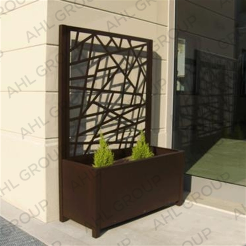 European Style Corten Steel Planter Boxes For Landscaping