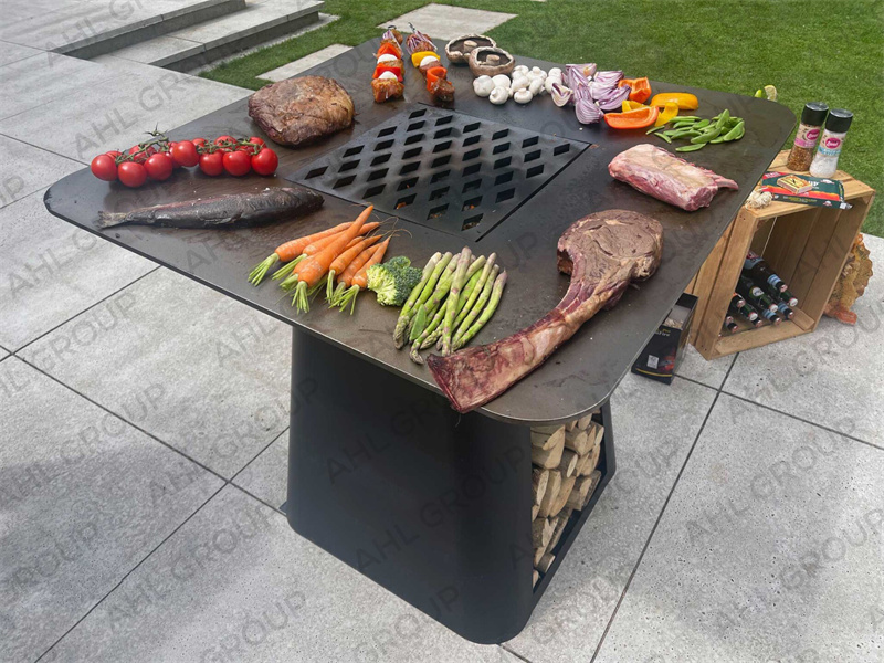 Outdoor Kitchen Galvanized Steel BBQ Grill For Sale