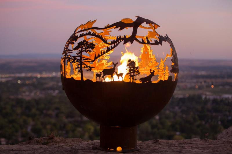 100 custom design corten steel art fireball for outdoor landscape corten fireball manufacturer