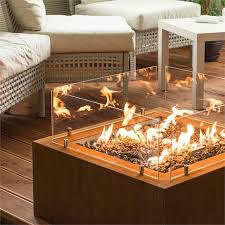 2024 fast selling corten teel gas fire pits manufacturer Outdoor corten gas fire pits for sale