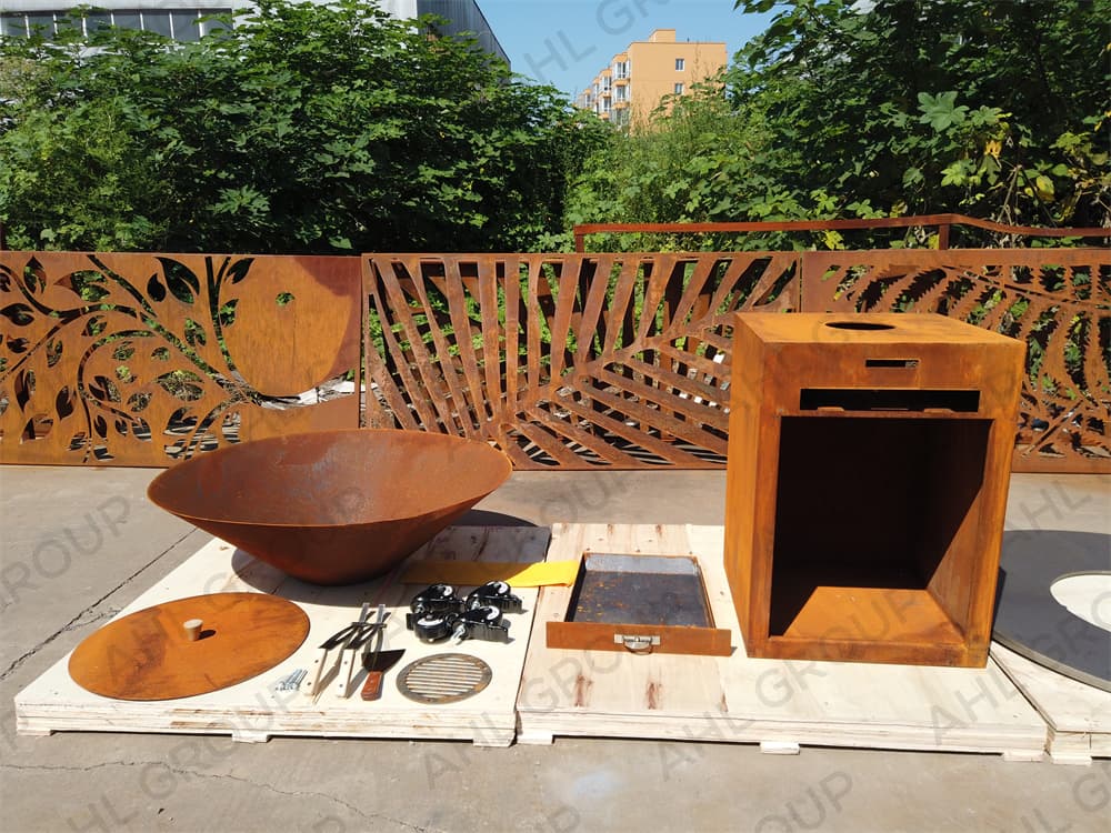 Hot Sale Corten Steel BBQ Grill For Sale Metal BBQ Grill