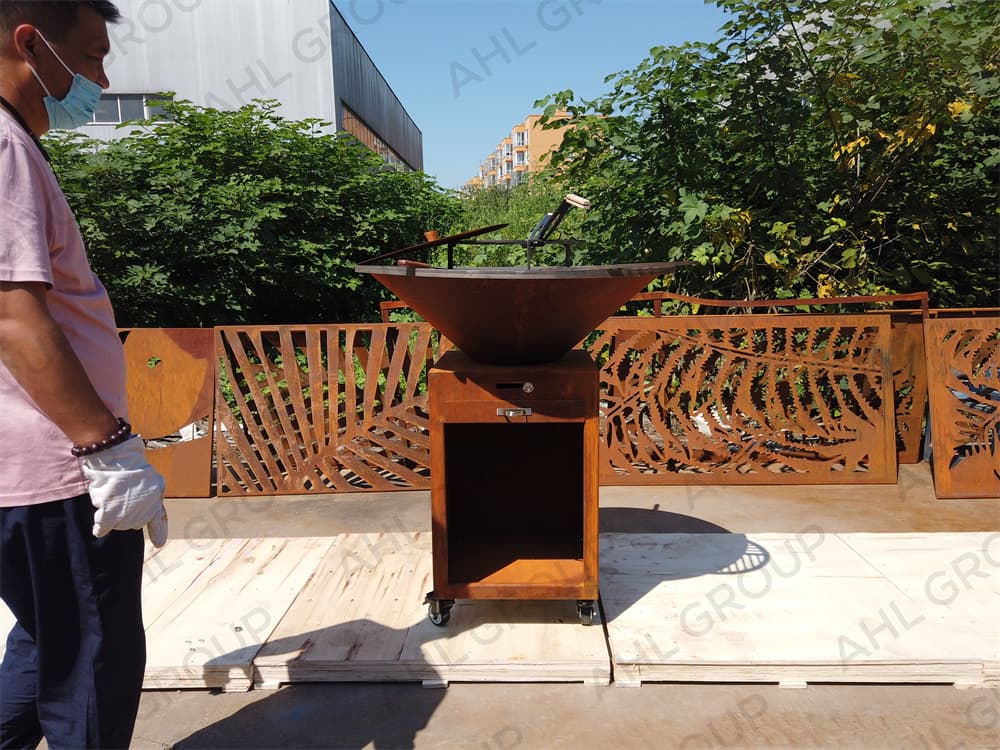 Hot Sale Corten Steel BBQ Grill For Sale Metal BBQ Grill