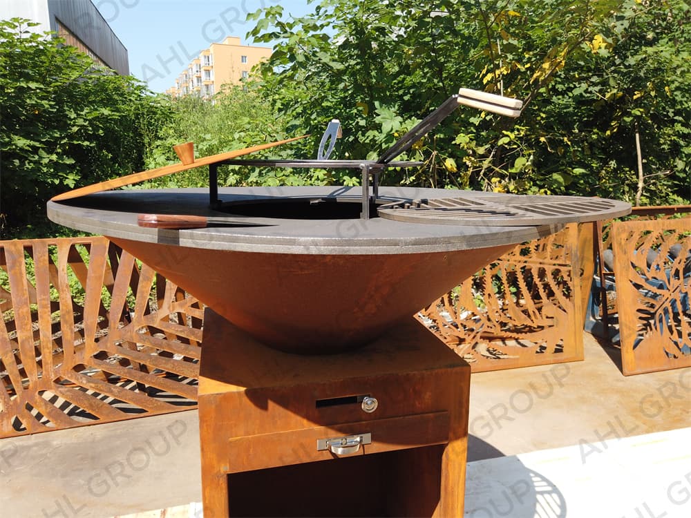 Hot Sale Corten Steel BBQ Grill For Sale Metal BBQ Grill