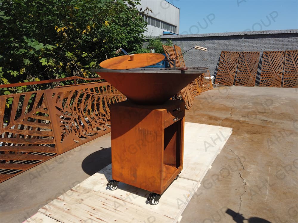 Hot Sale Corten Steel BBQ Grill For Sale Metal BBQ Grill