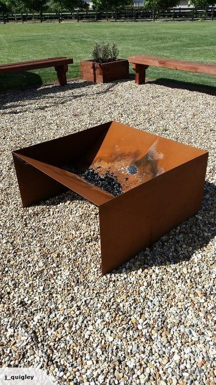 Custom Design No maintenance Corten Steel Wood Burning Fire Pit Supplier