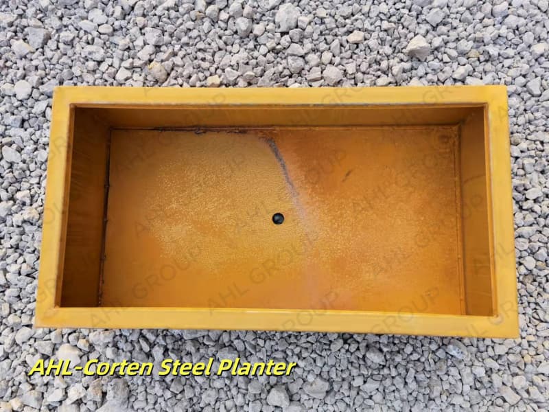 Wholesale Square Corten Steel Planter Pots For Garden