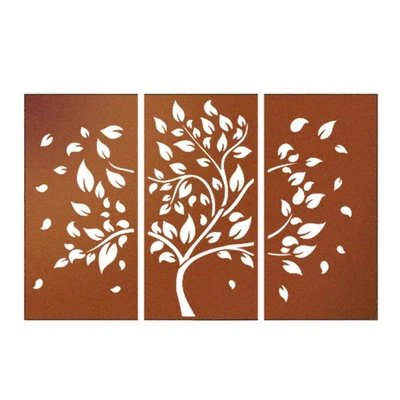 New deisgn outdoor garden corten steel Privacy screen  panel for sales