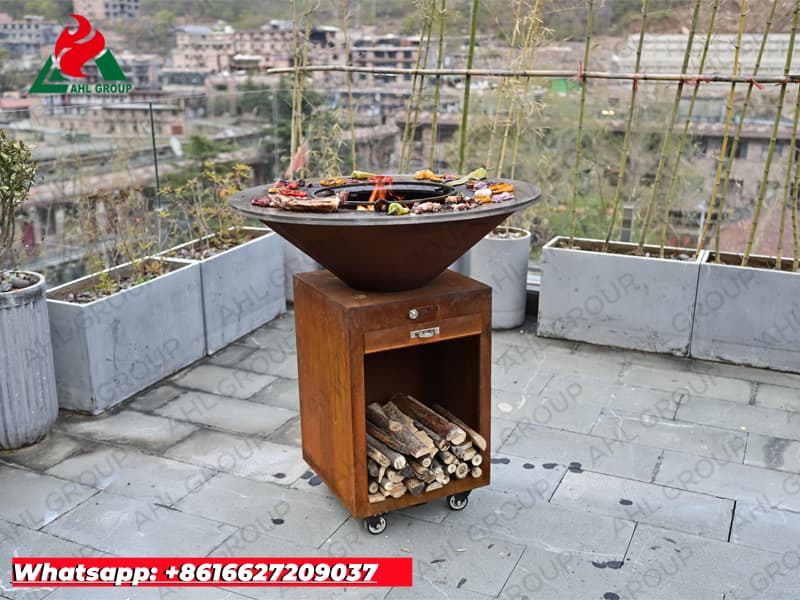 Wholesale Price Corten Steel BBQ Fire Pit Traders