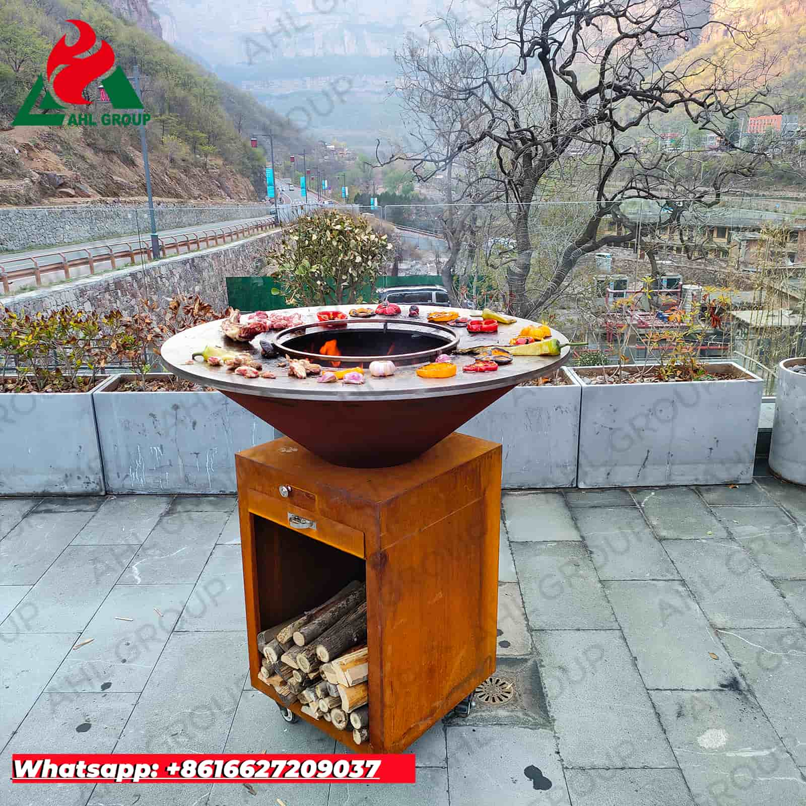 Wholesale Price Corten Steel BBQ Fire Pit Traders