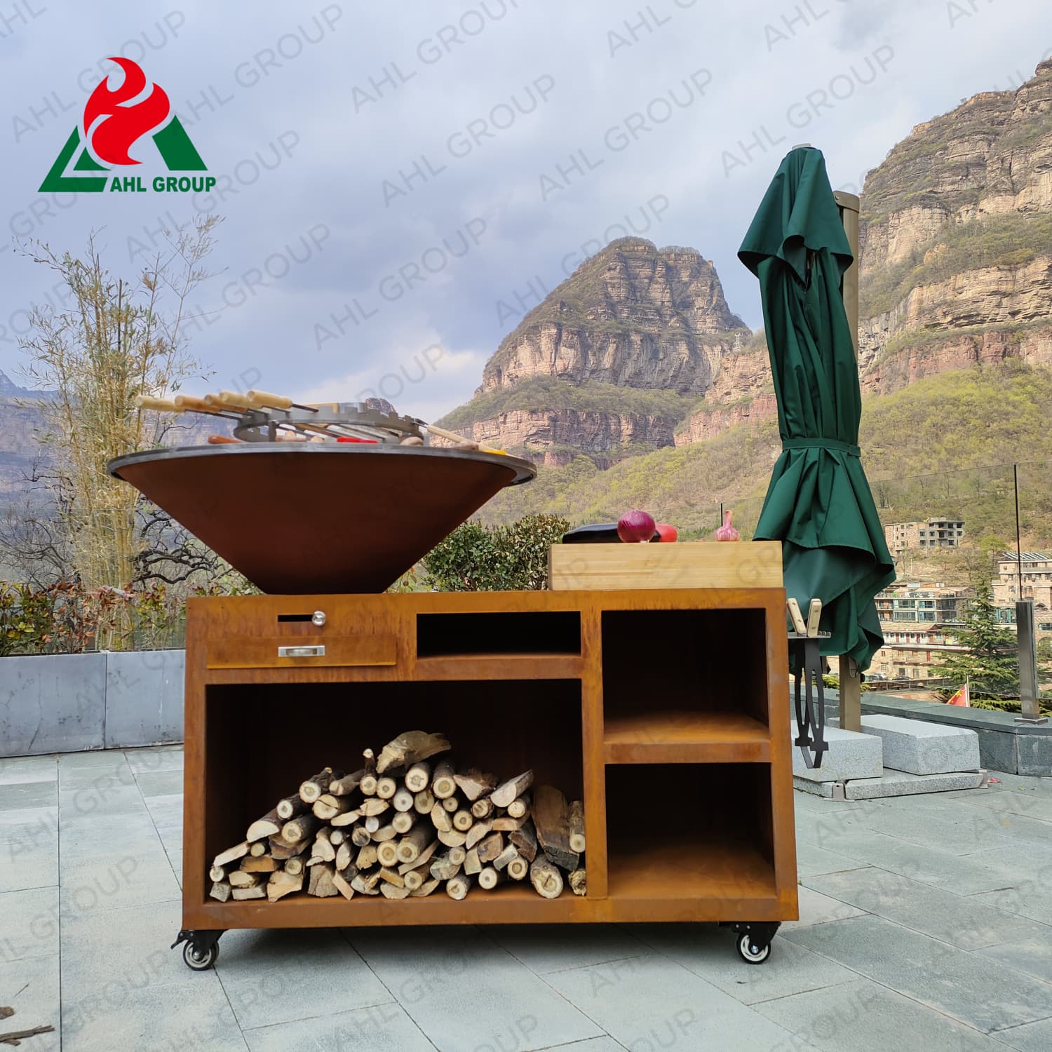 Wholesale Price Corten BBQ Outdoor Barbecue Grill Supplier