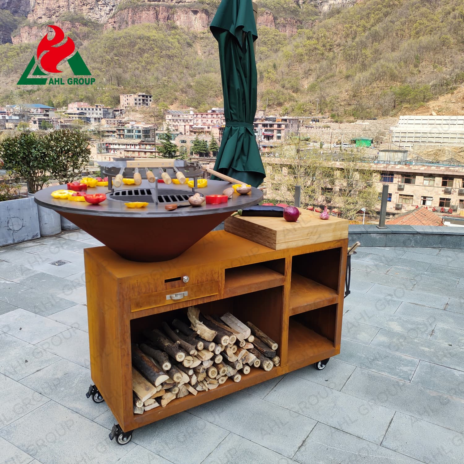 Wholesale Price Corten BBQ Outdoor Barbecue Grill Supplier